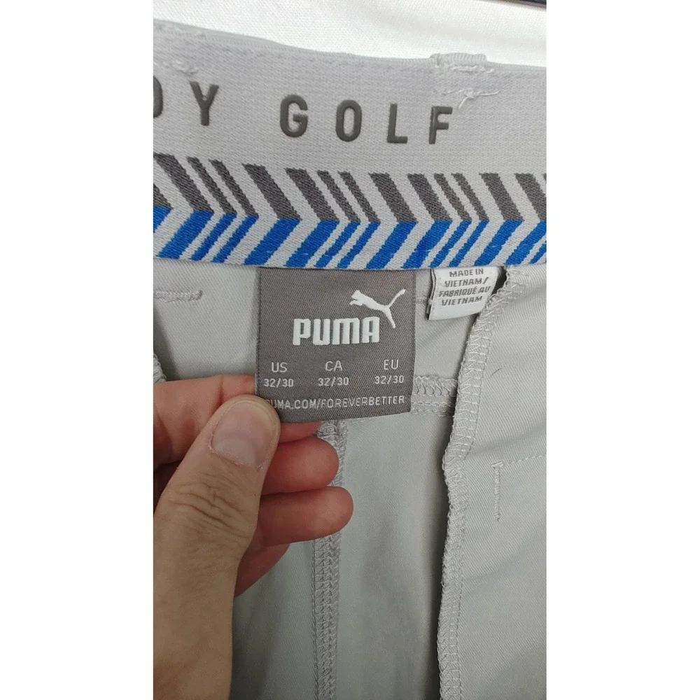 PUMA Men's Dealer‎ Golf Pants Gray Performance Technical Trousers 32 30 27